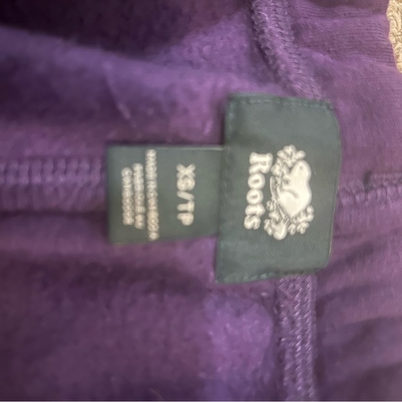 ROOTS XS Women’s Slim Fit Purple Sweatpants - Picture 2 of 3